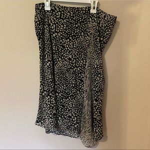 Animal Print Midi Skirt